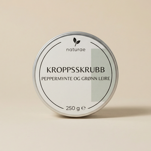 Kroppsskrubb - Peppermynte og grønn leire