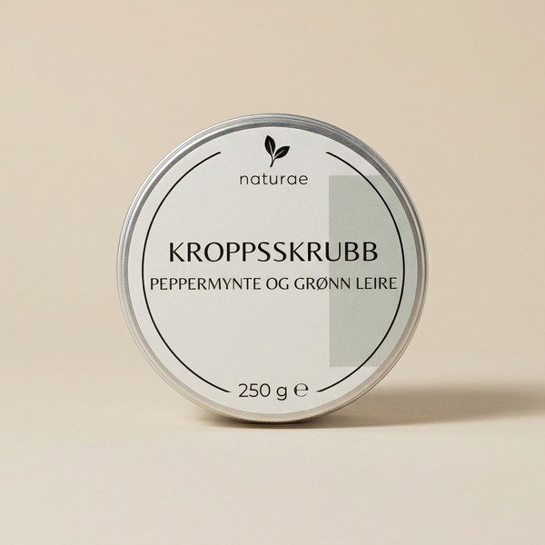 Kroppsskrubb - Peppermynte og grønn leire